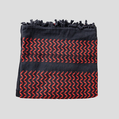 Black and Red Palestinian Kuffiyeh