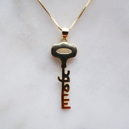 We Will Return Key Pendant